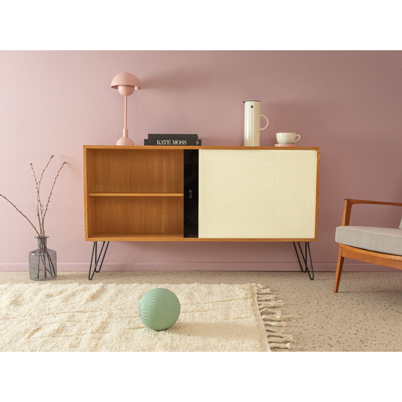 Vintage sideboard with two sliding glass doors by Oldenburger Möbelwerkstätten, Germany 1950