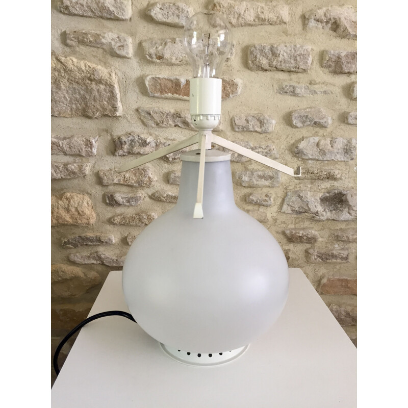 Lampada in vetro vintage di Max Ingrand, 1954