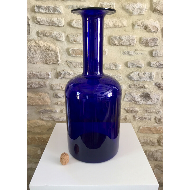 Vase vintage par Otto Brauer pour Holmegaard, Danemark 1960