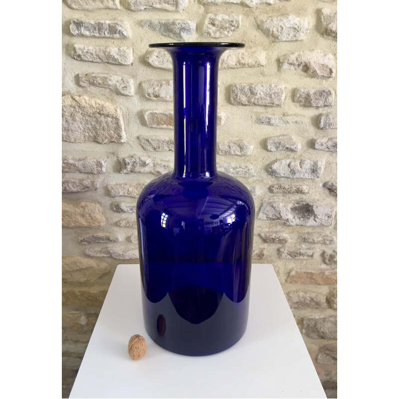 Vase vintage par Otto Brauer pour Holmegaard, Danemark 1960