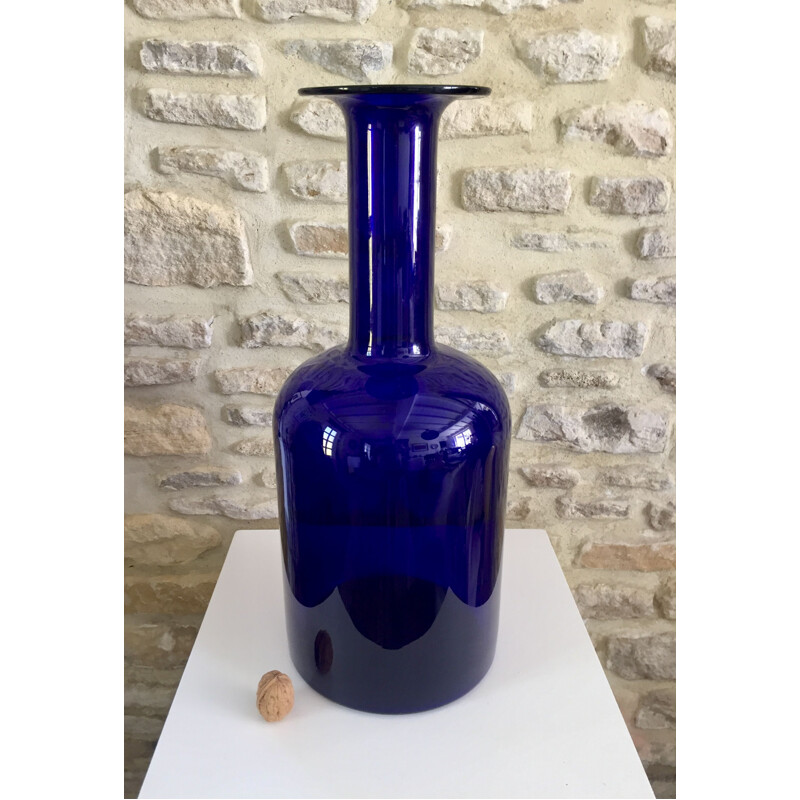 Vintage vase by Otto Brauer for Holmegaard, Denmark 1960