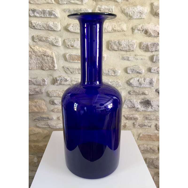 Vase vintage par Otto Brauer pour Holmegaard, Danemark 1960