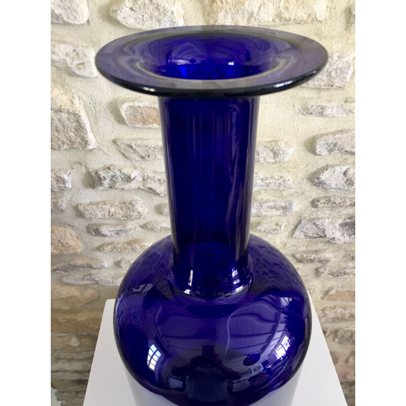 Vintage vase by Otto Brauer for Holmegaard, Denmark 1960