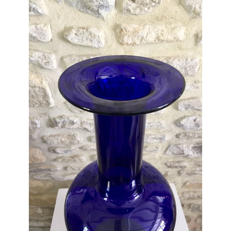 Vintage vase by Otto Brauer for Holmegaard, Denmark 1960