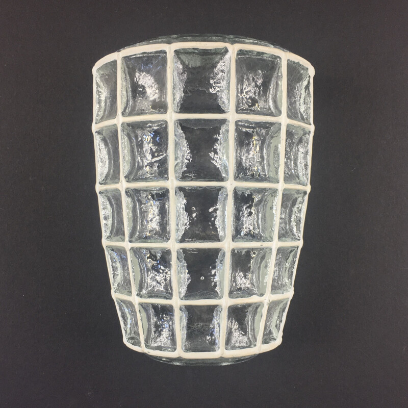 Mid-century German glass wall lamp by Limburg, Germany 1960s