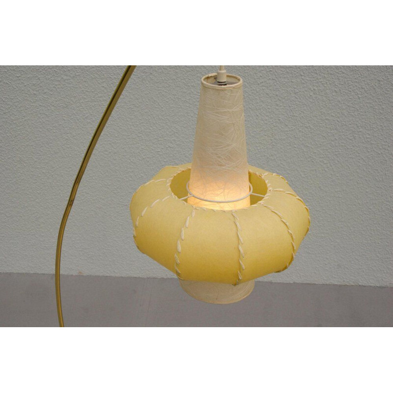 Vintage ijzeren Boog vloerlamp, 1950