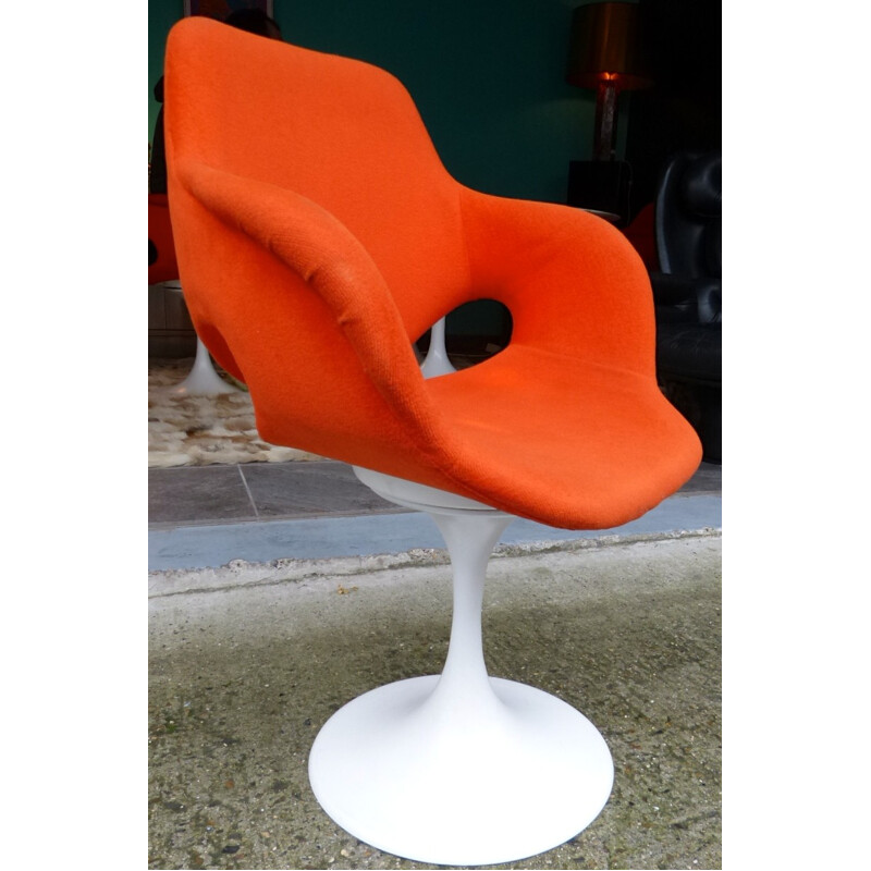 4 chaises modèle TULIP SHELL CHAIR - années 70
