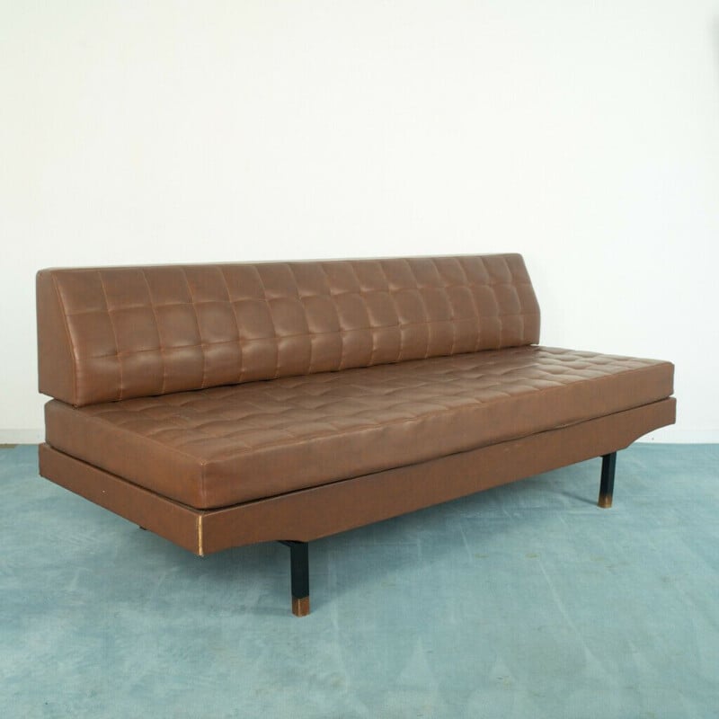 Vintage 3-seater sofa Dormeuse by Marco Zanuso, 1950s