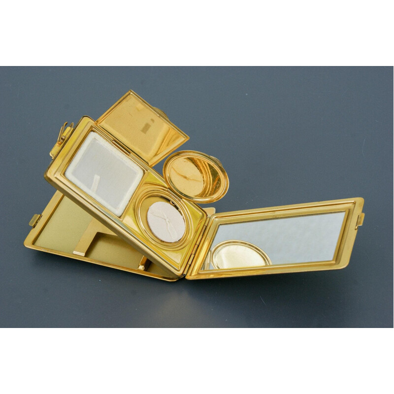 Vintage art deco brass cigarette case, 1930