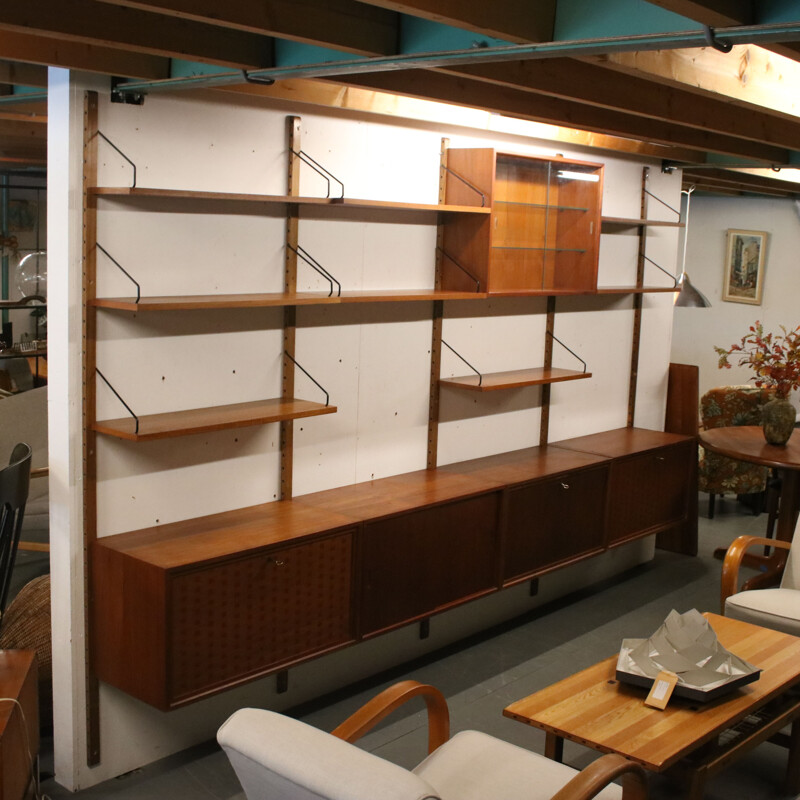 Vintage wall unit by Royal Systems, Denmark 1960s