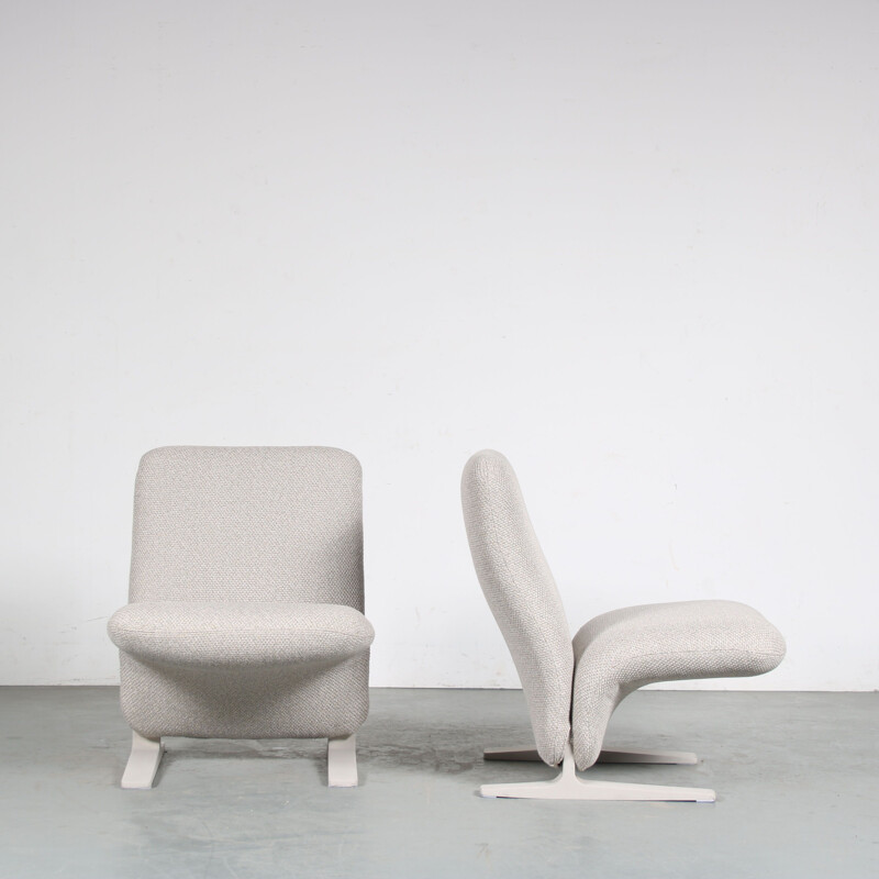 Pair of vintage F780 Concorde armchairs by Pierre Paulin for Artifort, Netherlands 1960s