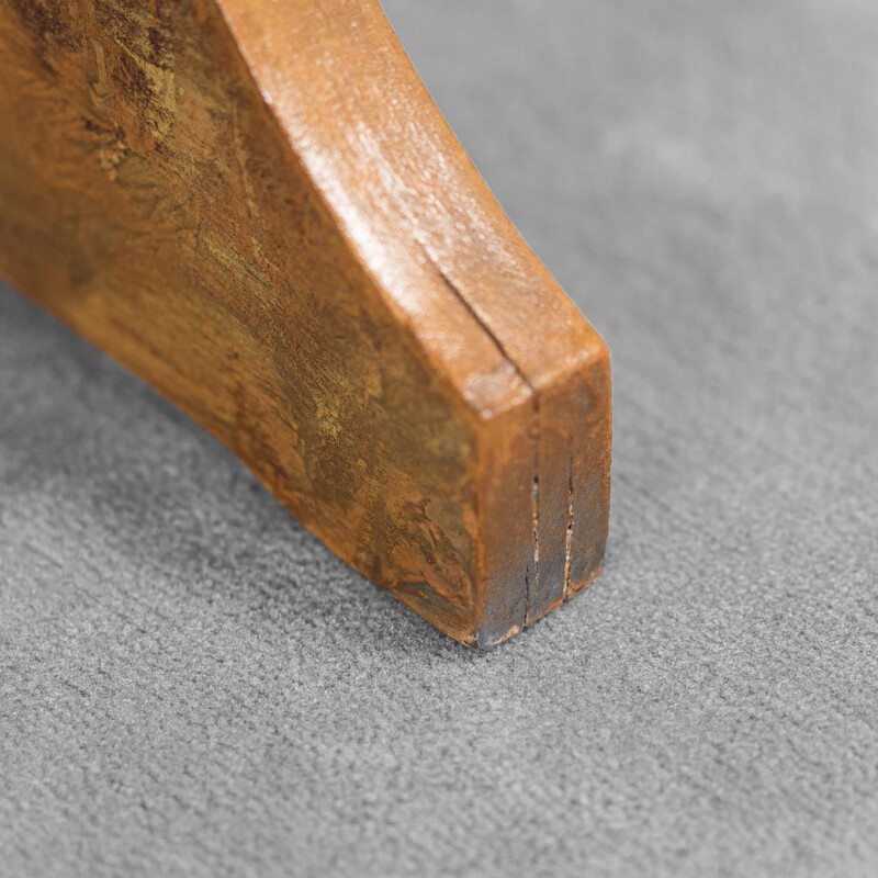 Vintage rusty wood desk, 1950