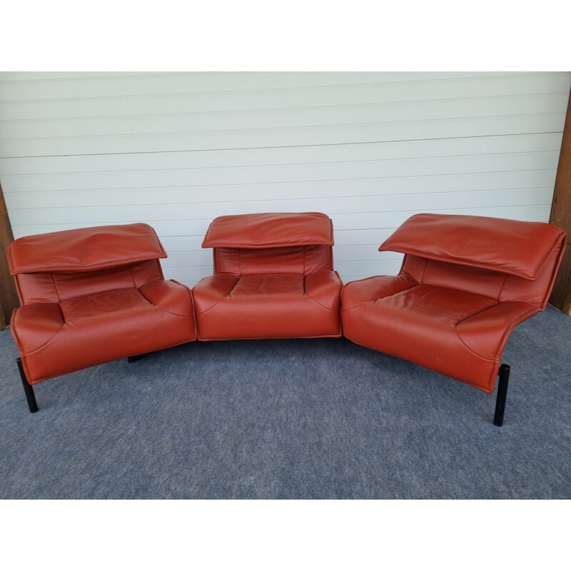 Vintage-Lounge-Set Veranda von Vico Magistretti für cassina, 1980