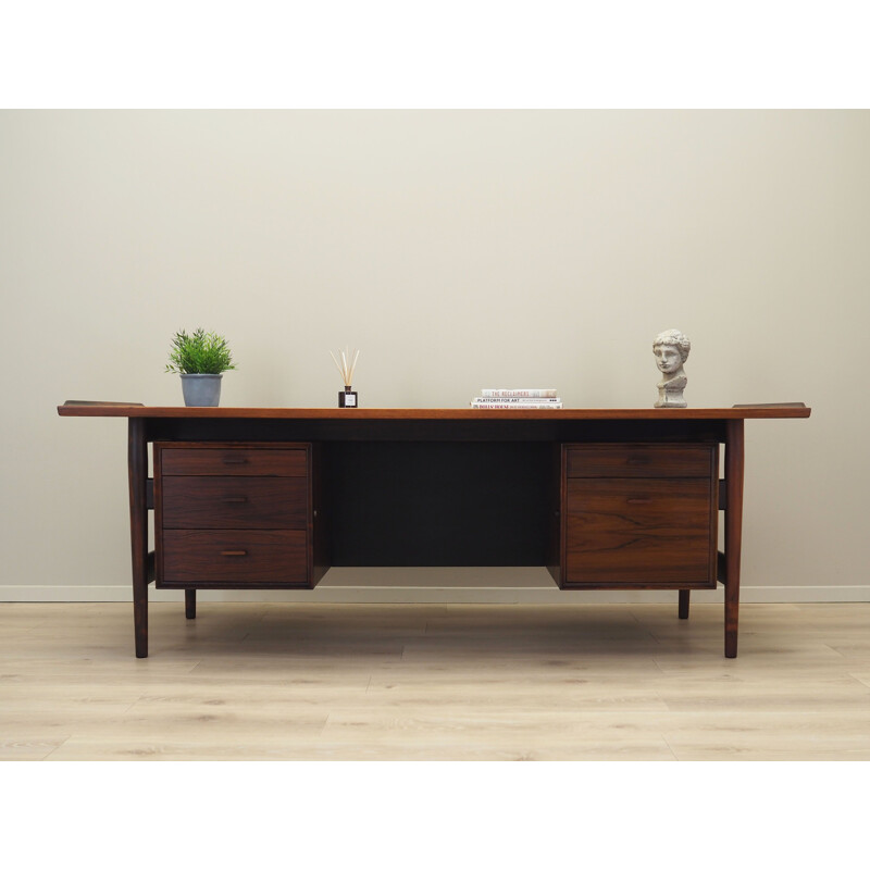 Vintage rosewood desk model 207 by Arne Vodder for Sibast, Denmark 1960