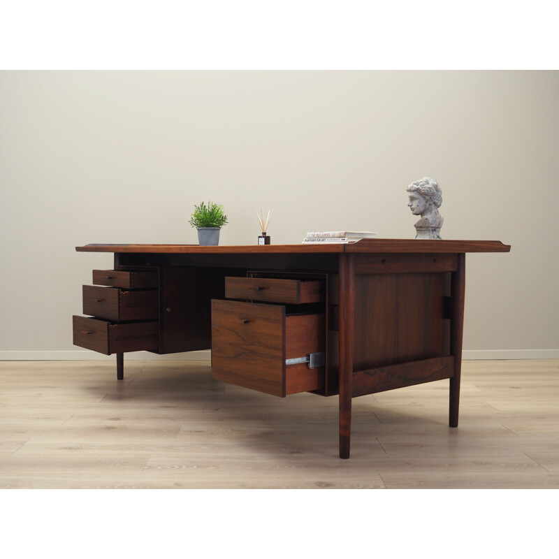 Vintage rosewood desk model 207 by Arne Vodder for Sibast, Denmark 1960