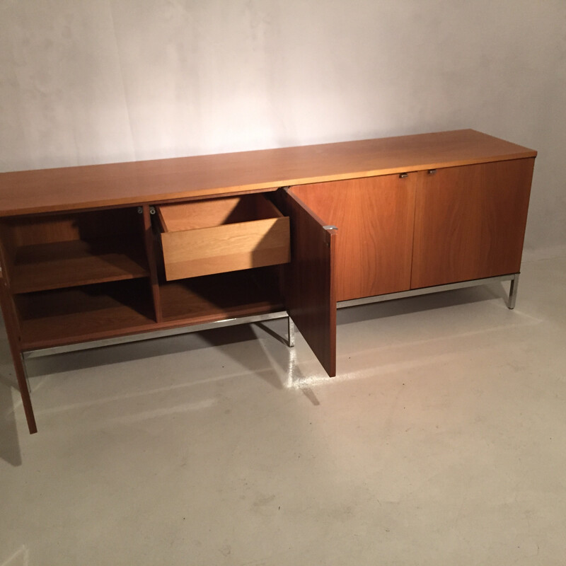 Sideboard in walnut, Florence KNOLL - 1970s