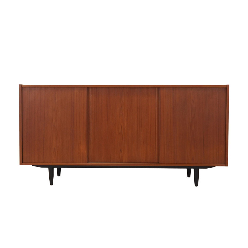 Vintage Danish teak highboard, Denmark 1970s