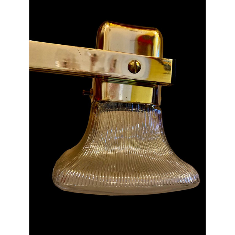 Lámpara de techo vintage de cristal de Sciolari, 1970