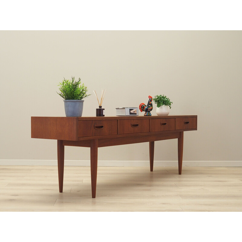 Vintage Danish teak lowboard, Denmark 1960s