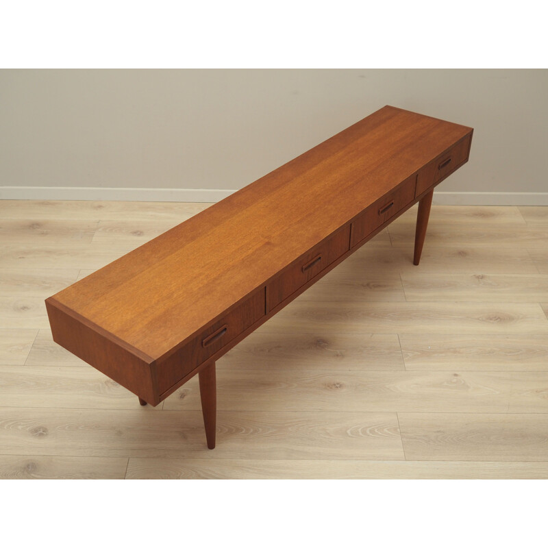 Vintage Danish teak lowboard, Denmark 1960s