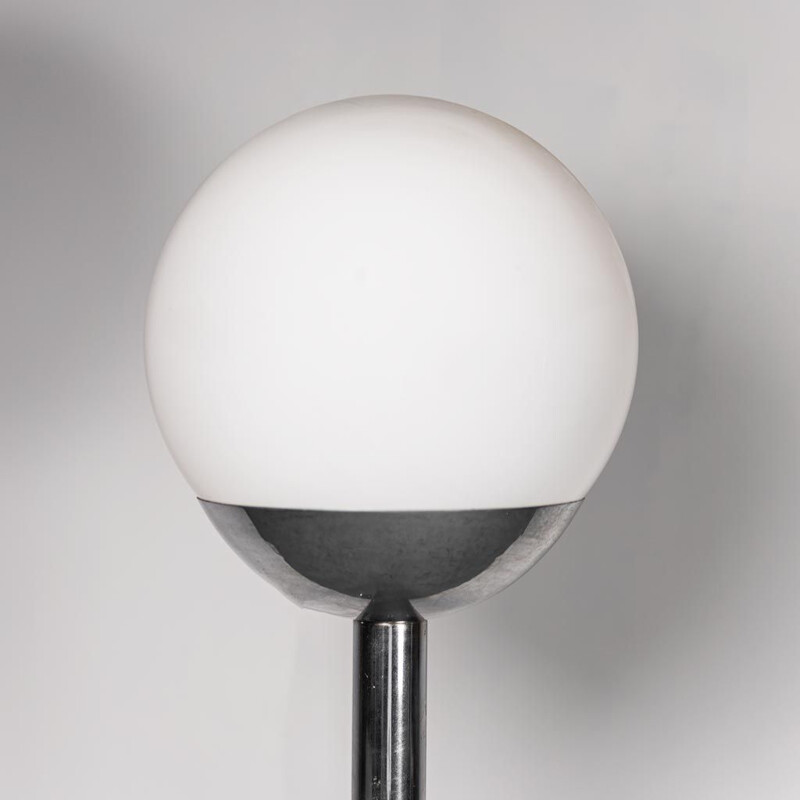 Vintage verchroomde metalen vloerlamp van Luci Milano, 1970