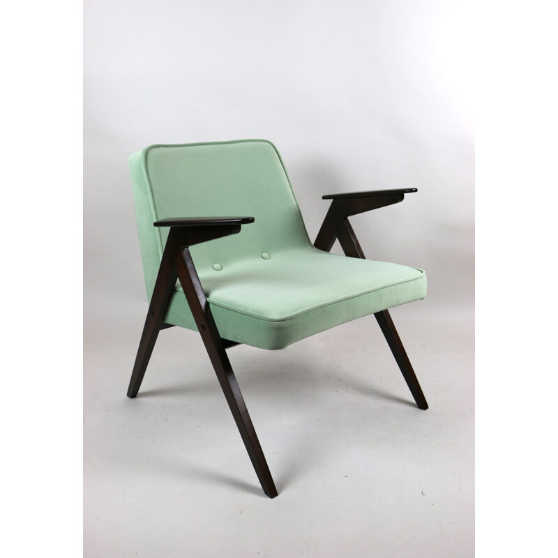 Vintage light green Bunny armchair by Józef Chierowski, 1970s