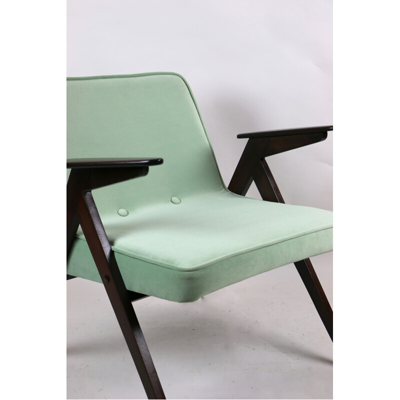 Vintage light green Bunny armchair by Józef Chierowski, 1970s