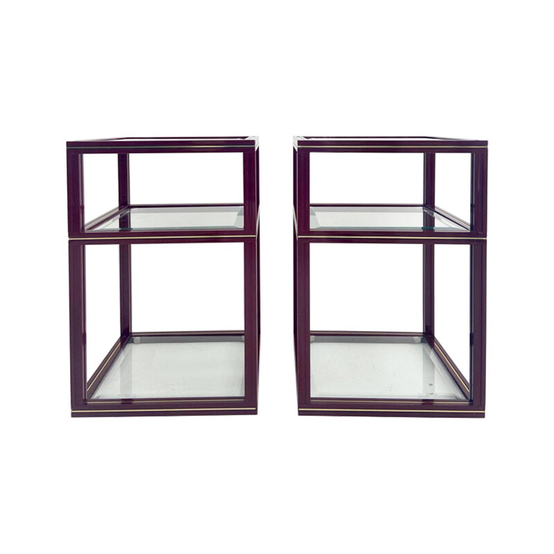 Pair of vintage side tables by Pierre Vandel, France 1970s