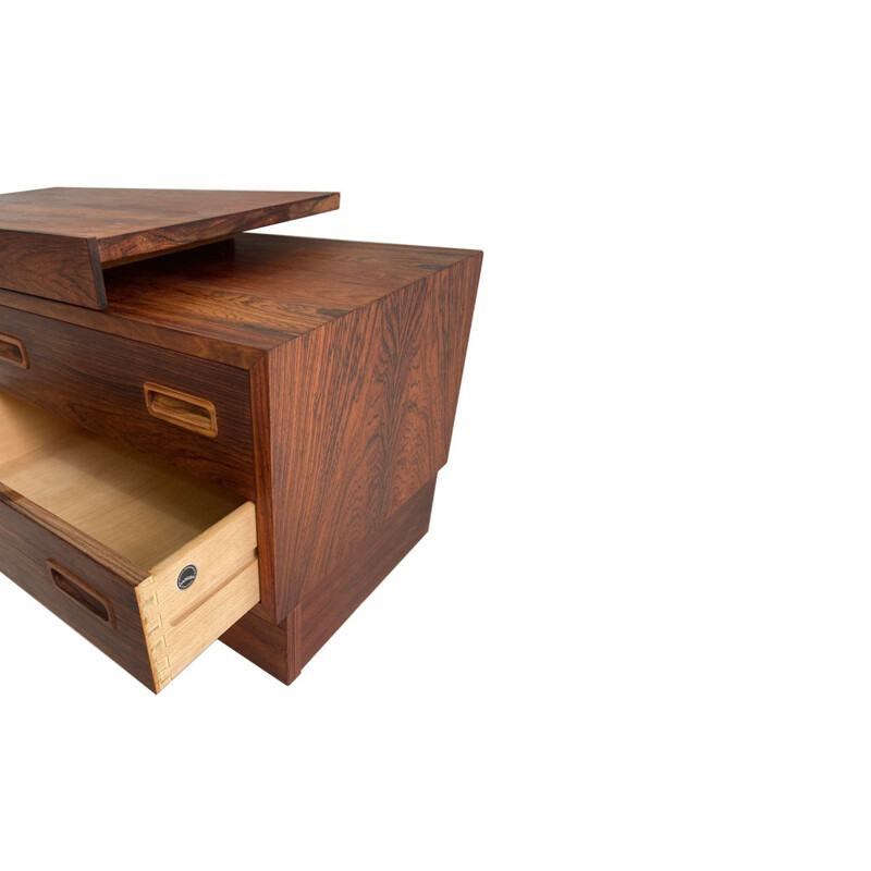 Vintage rosewood TV stand by Hundevad, Denmark 1960