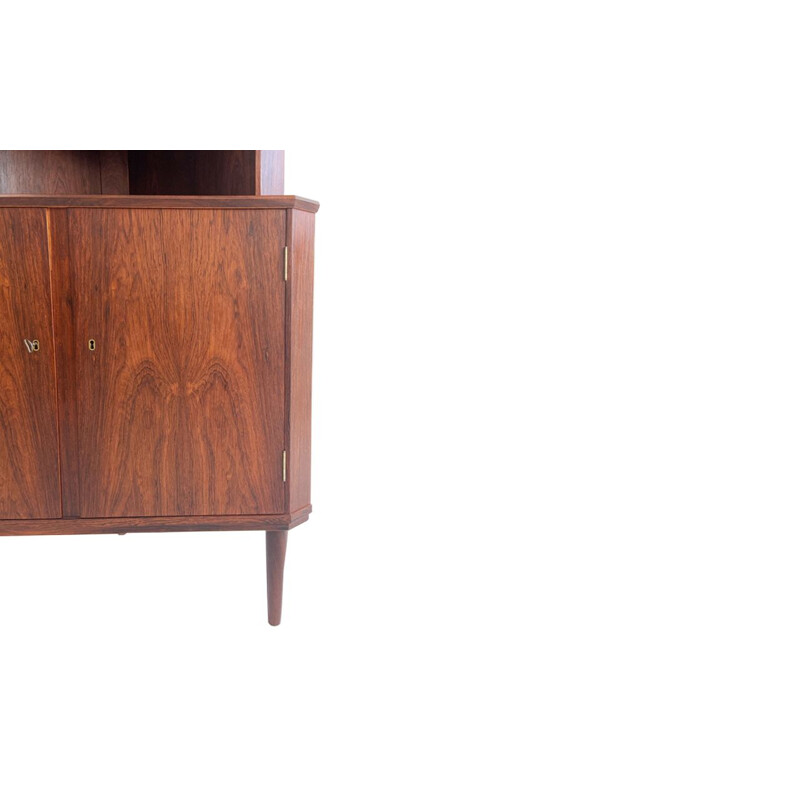 Vintage rosewood corner cabinet by Carlo Jensen for Hundevad, Denmark 1950