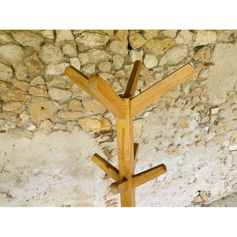 Vintage beechwood coat rack, 1970-1980