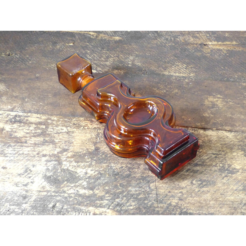 Vintage glass decanter by Helena Tynell