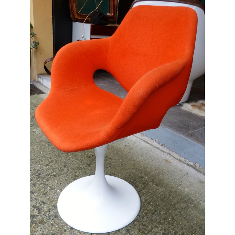 4 TULIP SHELL CHAIR model chairs - 1970s