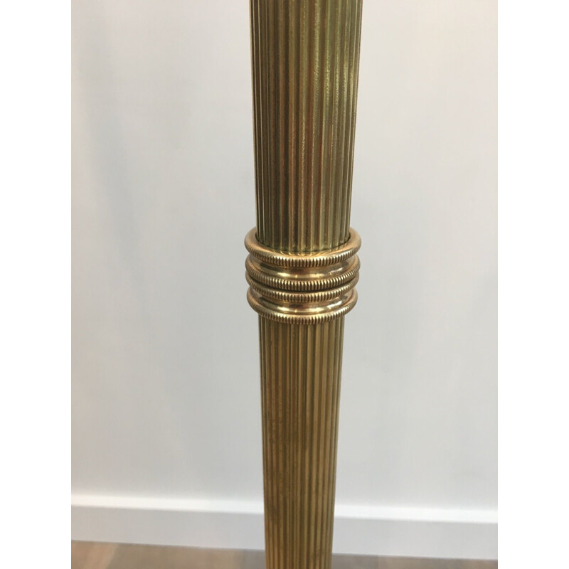 Vintage brass floor lamp by Maison Jansen