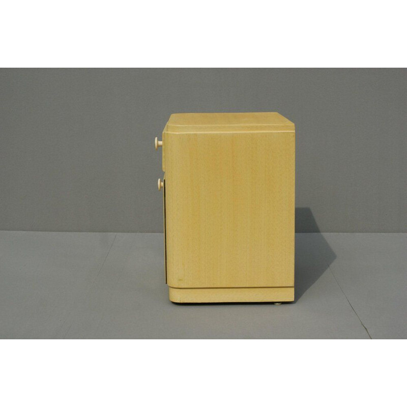 Vintage "Bauhaus" yellow wooden chest of drawers, 1930