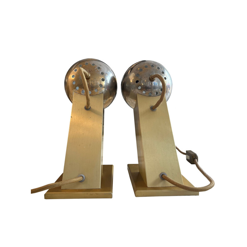 Pair of vintage Italian lamps, 1970