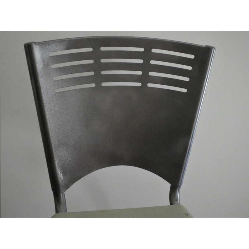 Satz von 4 Vintage-Stühlen aus Metall, 1960