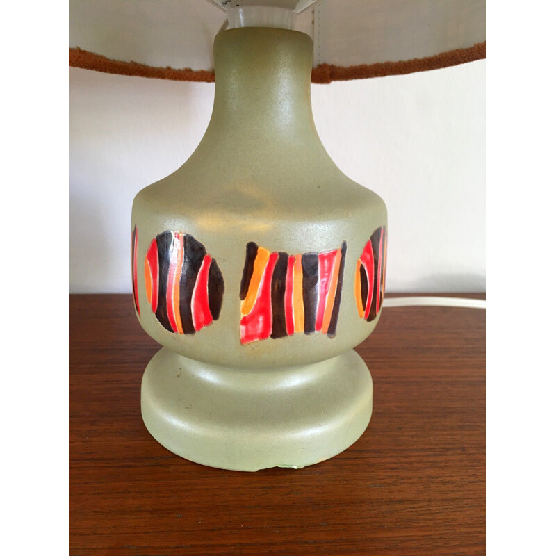 Coppia di lampade vintage in ceramica, 1970