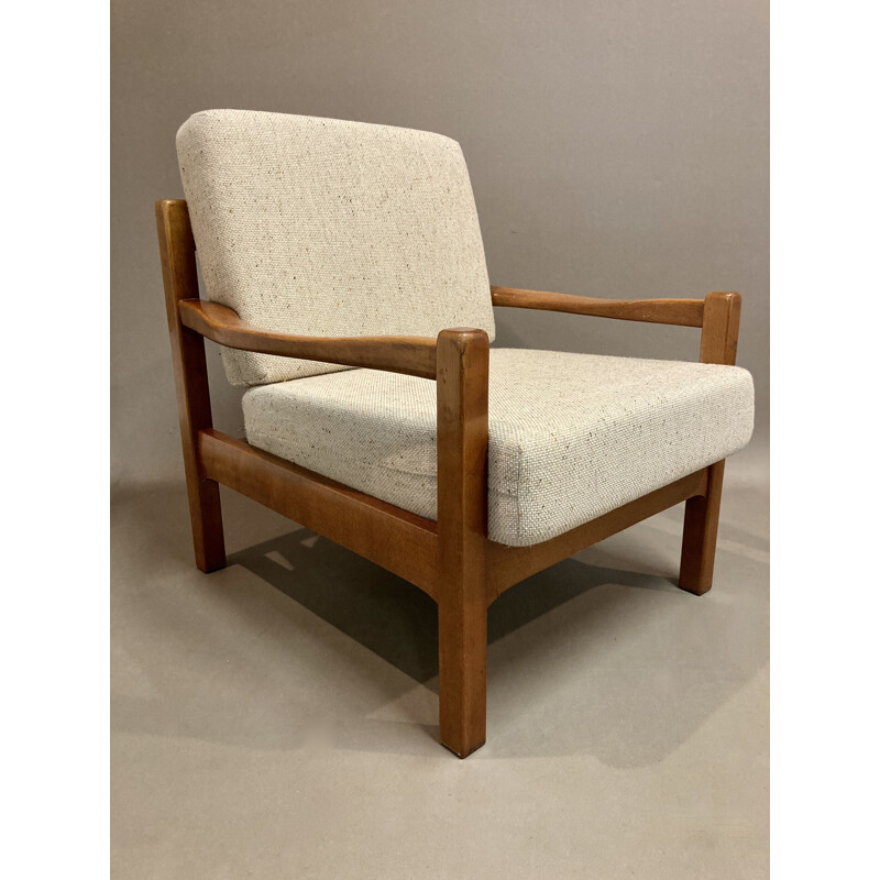 Sillón vintage escandinavo de teca, 1950