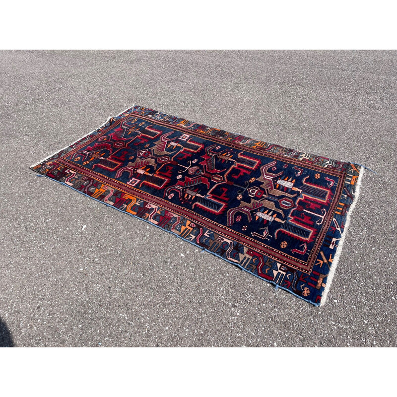 Tapis persan vintage en laine, 1970