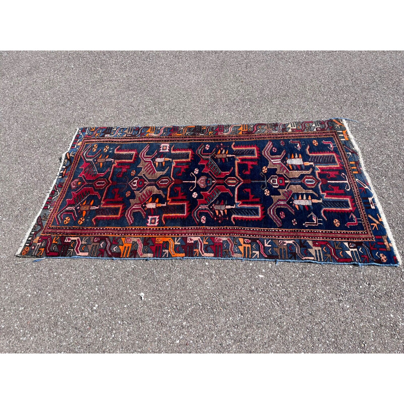 Vintage Persian wool rug, 1970