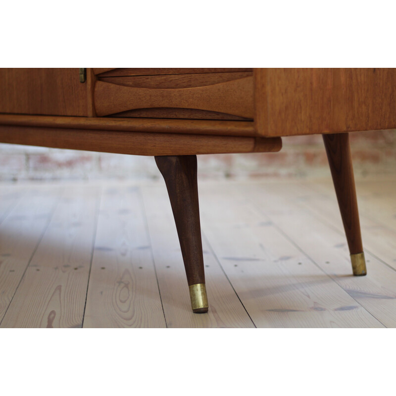 Vintage Scandinavian sideboard in teak by Sven Andersen, Norway 1950s