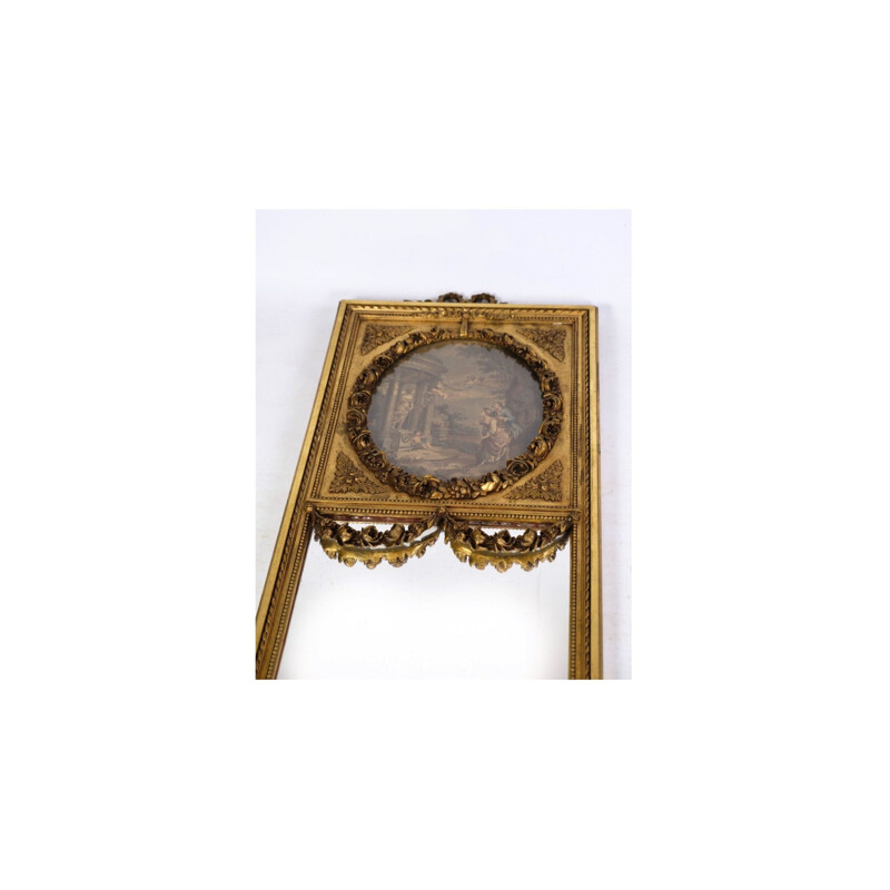 Espejo vintage Louis Seize con pan de oro, 1790