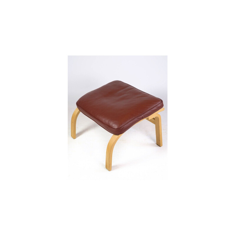 Fauteuil et repose-pieds vintage modèle Mh 101 par Mogens Hansen, 1960