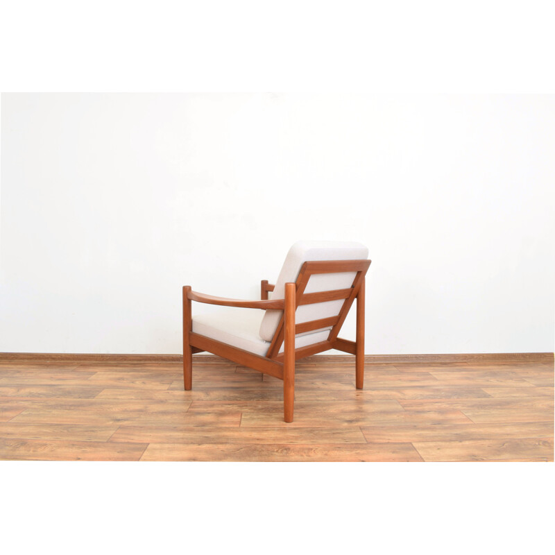 Pair of mid-century Danish teak armchairs, 1970s