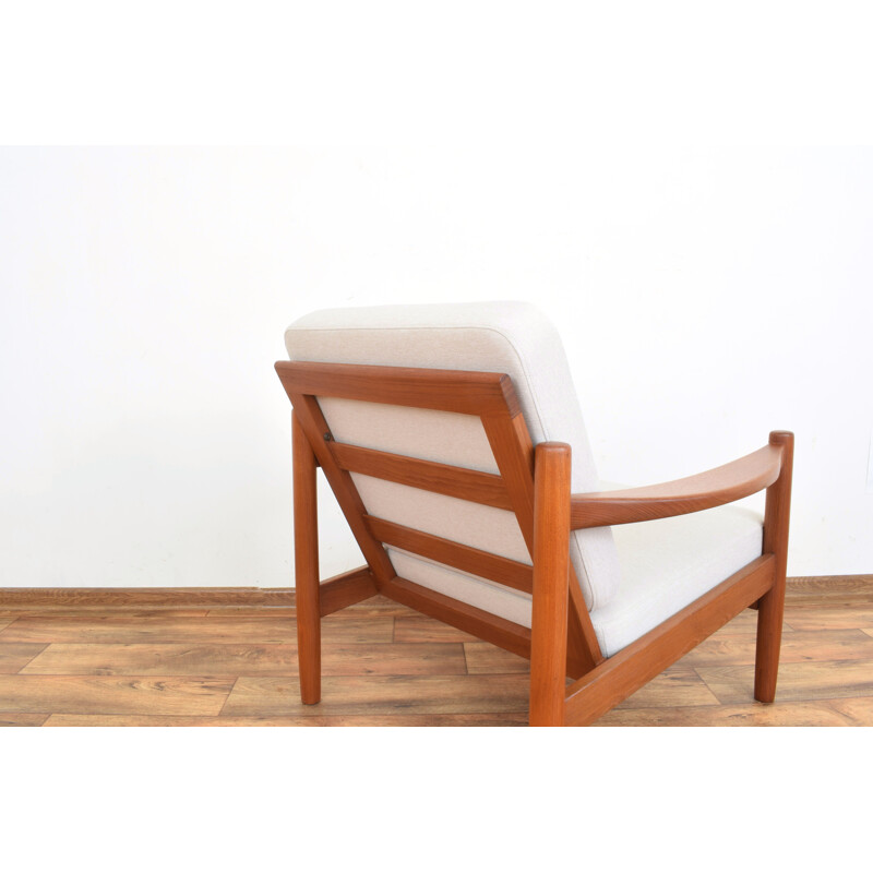 Paar vintage Deense teakhouten fauteuils, 1970