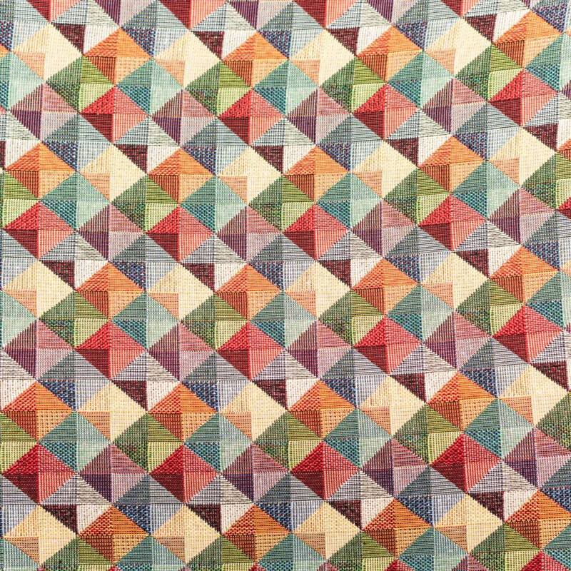 Coppia di poltrone vintage in tessuto bordeaux e multicolore, 1980