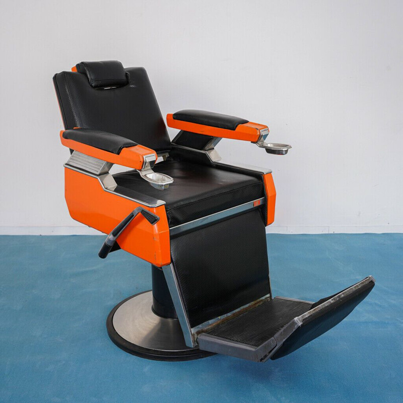 Vintage reclining barber chair model Elettra, 1970s