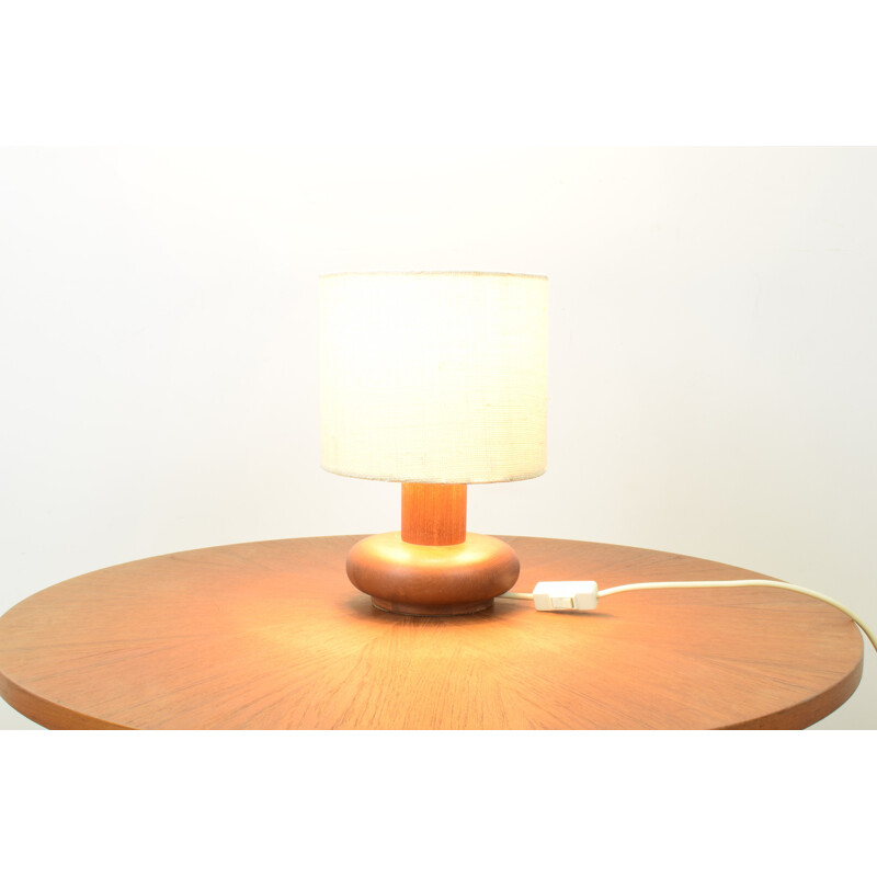 Mid-century Danish teak table lamp, 1960s