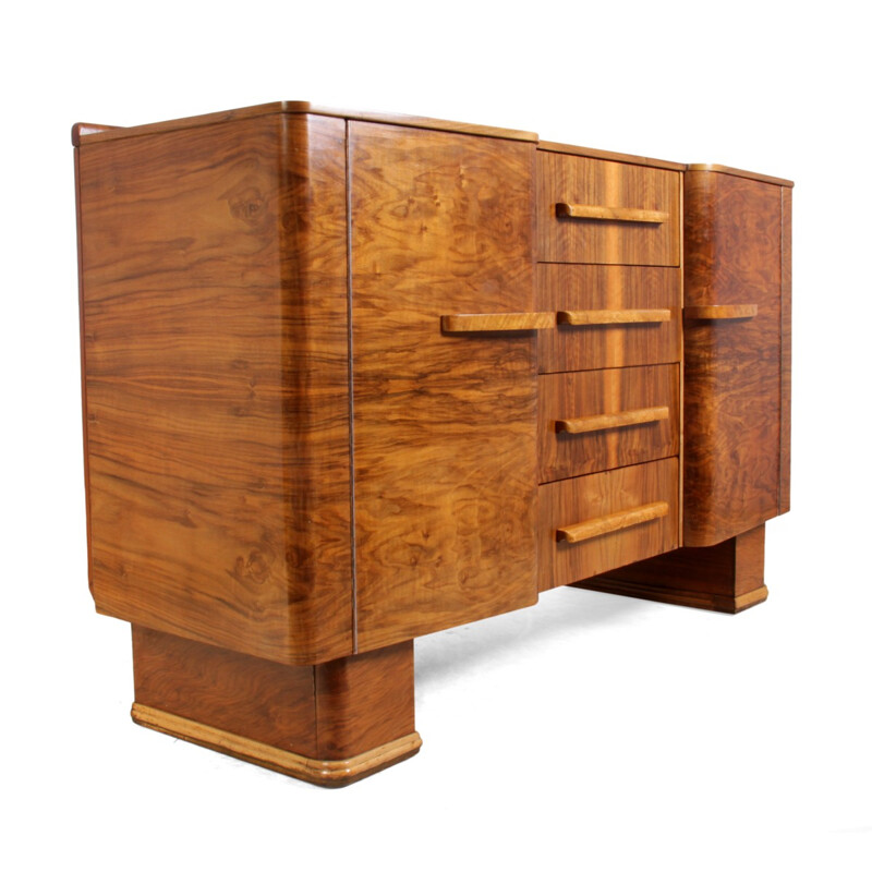 British cabinet in walnut - 1950s